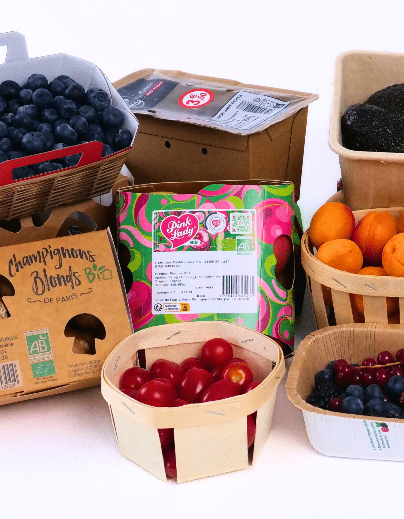 Barquettes pour fruits et légumes