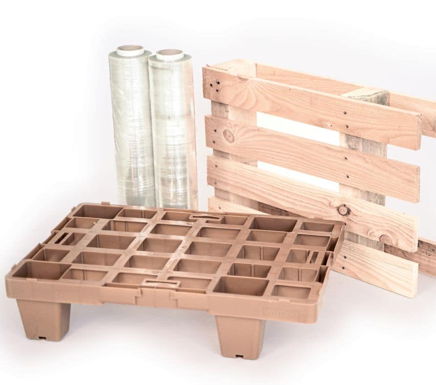 Films palettisation Palettes plastique et bois